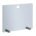 Supressor de faíscas de cristal temperado e 4 pés fabricados na Itália - Delfino Viadurini