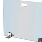 Supressor de faíscas em cristal temperado e pés de aço fabricado na Itália - Volume Viadurini