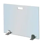 Supressor de faíscas em cristal temperado e pés de aço fabricado na Itália - Volume Viadurini