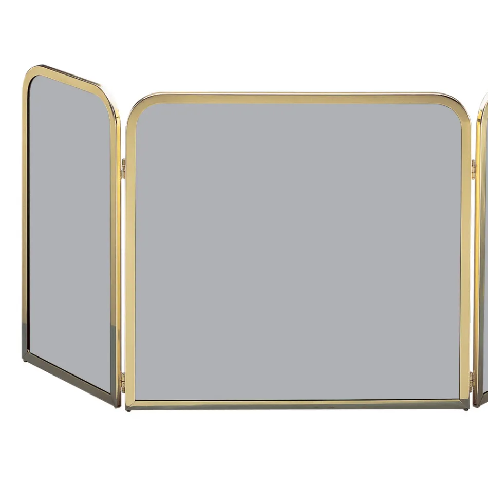 Supressor de faíscas em latão com cristal temperado fumê fabricado na Itália - Orango Viadurini