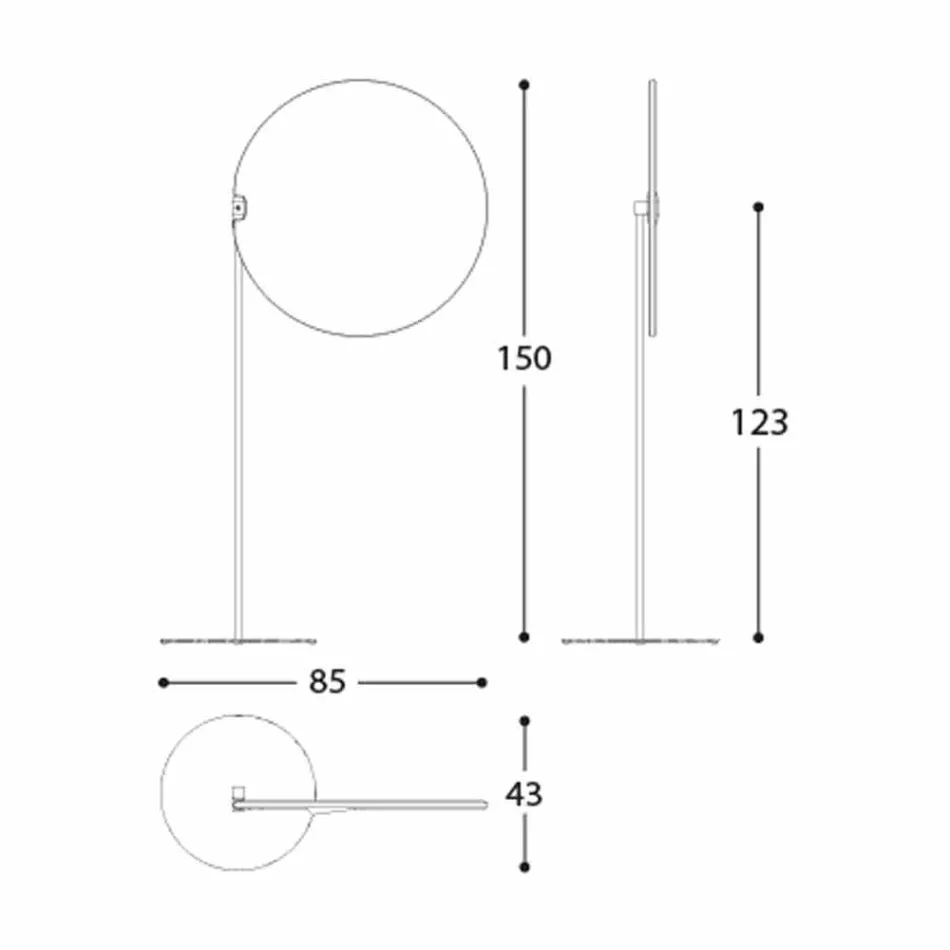 Guarda-sol de tecido com estrutura de alumínio - Emma Sunscreen da Varaschin Viadurini