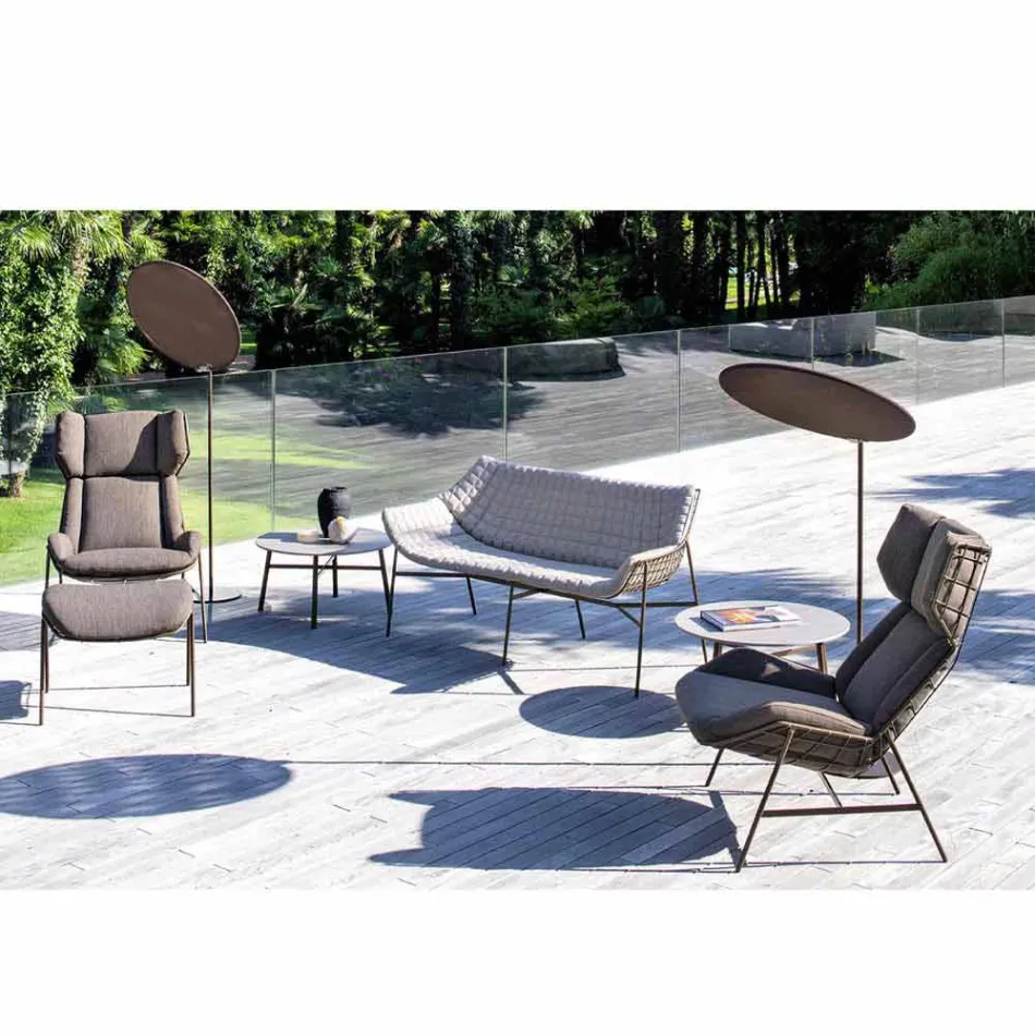 Guarda-sol de tecido com estrutura de alumínio - Emma Sunscreen da Varaschin Viadurini