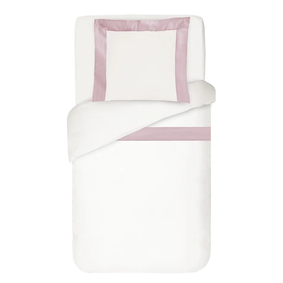 Conjunto de capa de edredom 100% algodão e 10% algodão cetim com 1 fronha - Detalhe Viadurini