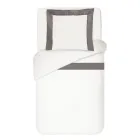 Conjunto de capa de edredom 100% algodão e 10% algodão cetim com 1 fronha - Detalhe Viadurini