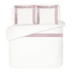 Conjunto de capa de edredom 100% algodão e 10% algodão cetim com 2 fronhas - Detalhe Viadurini