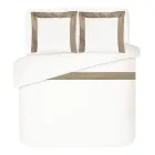 Conjunto de capa de edredom 100% algodão e 10% algodão cetim com 2 fronhas - Detalhe Viadurini