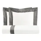 Conjunto de capa de edredom 100% algodão e 10% algodão cetim com 2 fronhas - Detalhe Viadurini