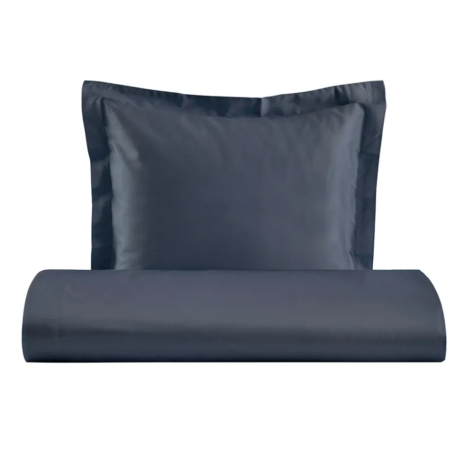 Conjunto de capa de edredom de cetim 100% algodão com 1 fronha feito na Itália - Fluffy Viadurini