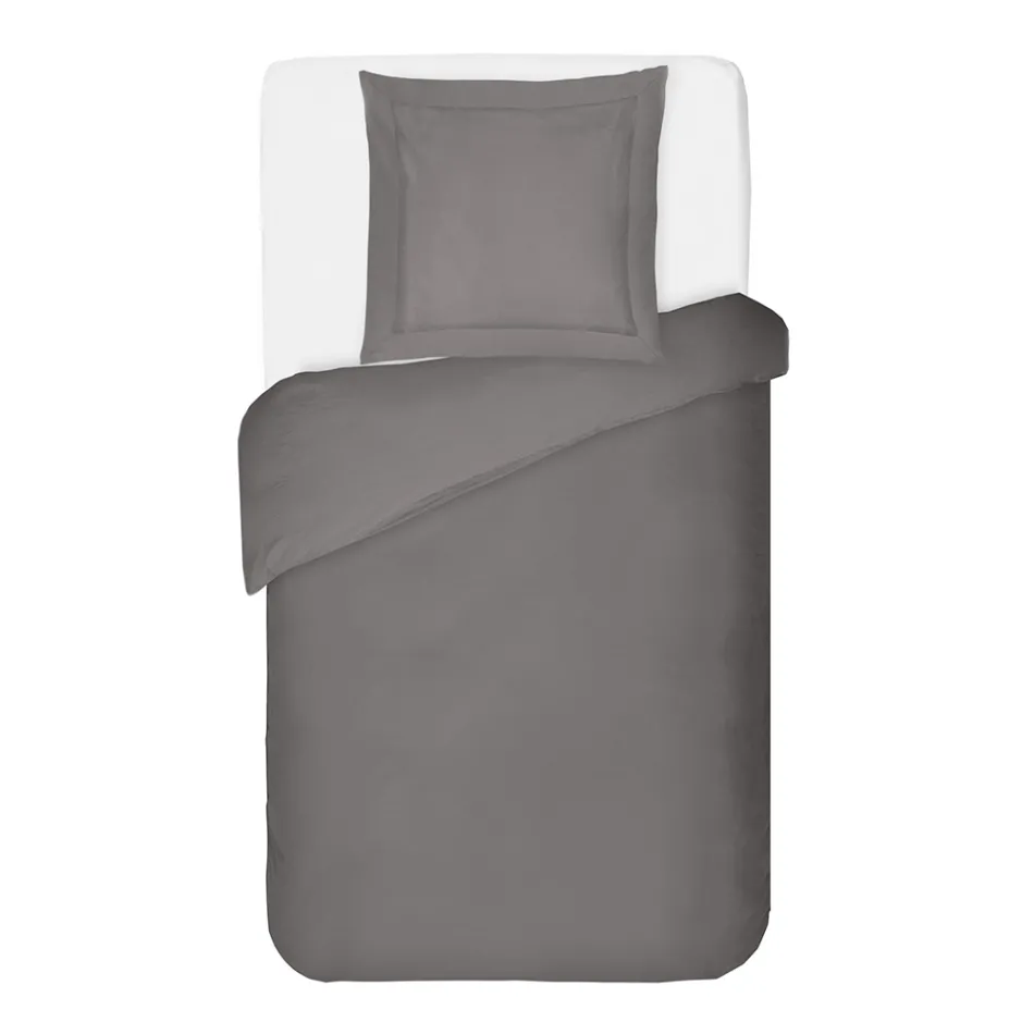 Conjunto de capa de edredom de cetim 100% algodão com 1 fronha feito na Itália - Fluffy Viadurini