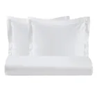 Conjunto de capa de edredom de cetim 100% algodão com 2 fronhas feito na Itália - Fluffy Viadurini