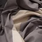 Conjunto de capa de edredom em 90% algodão e 10% linho com 1 fronha feito na Itália - Nestle Viadurini