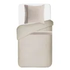 Conjunto de capa de edredom em 90% algodão e 10% linho com 1 fronha feito na Itália - Nestle Viadurini