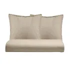 Conjunto de capa de edredom duplo em algodão puro tingido com 2 fronhas - Delicacy Viadurini