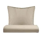 Conjunto de capa de edredom simples em algodão puro tingido com 1 fronha - Delicacy Viadurini