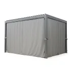 Pegola 3x4 mt em Alumínio Pintado Antracite com Manivela - Levante Viadurini