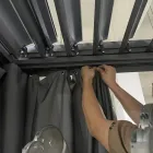 Pegola 3x4 mt em Alumínio Pintado Antracite com Manivela - Levante Viadurini