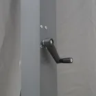 Pegola 3x4 mt em Alumínio Pintado Antracite com Manivela - Levante Viadurini