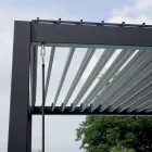 Pérgola de alumínio com teto ajustável da Crank - Eolo Viadurini