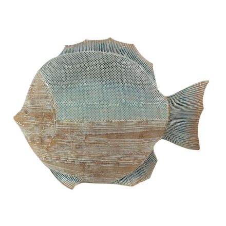 Projeto de efeito antigo de peixe de decoração autônomo de cerâmica - Neomo Viadurini