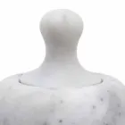 Pilão de quebra-nozes em mármore branco de Carrara fabricado na Itália - Cullio Viadurini