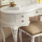 Pente de maquiagem de madeira clássico com espelho feito na Itália - Cambrige Viadurini