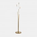 Candeeiro de pé com 3 luzes em latão e vidro com design elegante e moderno - Typha by Il Fanale
