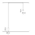 Abajur de Fio em Alumínio Preto e Cone Great Minimal Design - Mercado Viadurini