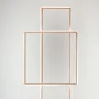 Candeeiro de pé LED de design em ouro ou metal pintado de prata - formal Viadurini