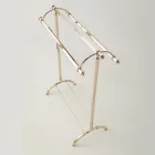 Suporte para toalha de banheiro de latão vintage feito na Itália - Aristide Viadurini