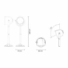 Candeeiro de pé exterior Poleasy Design, 2 cores - Hollywood by Myyour Viadurini