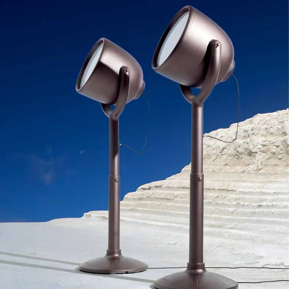 Candeeiro de pé exterior Poleasy Design, 2 cores - Hollywood by Myyour Viadurini