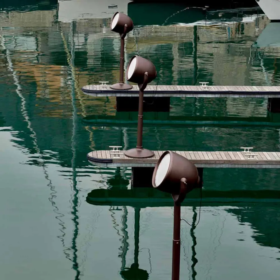 Candeeiro de pé exterior Poleasy Design, 2 cores - Hollywood by Myyour Viadurini