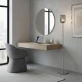 Luminária de chão em vidro fosco ou transparente, fabricada na Itália - Sibilla