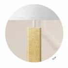 Candeeiro de chão de design moderno em metal com abajur de tecido Made in Italy - Jump Viadurini