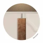 Candeeiro de chão de design moderno em metal com abajur de tecido Made in Italy - Jump Viadurini