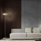 Candeeiro de pé de vidro veneziano com nervuras e soprado à mão - Dafne Viadurini