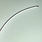 Candeeiro de pé LED regulável moderno em metal preto, dourado ou branco - gôndola Viadurini