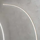 Candeeiro de pé LED regulável moderno em metal preto, dourado ou branco - gôndola Viadurini