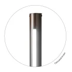 Candeeiro de pé moderno em metal com iluminação dupla fabricado na Itália - romano Viadurini