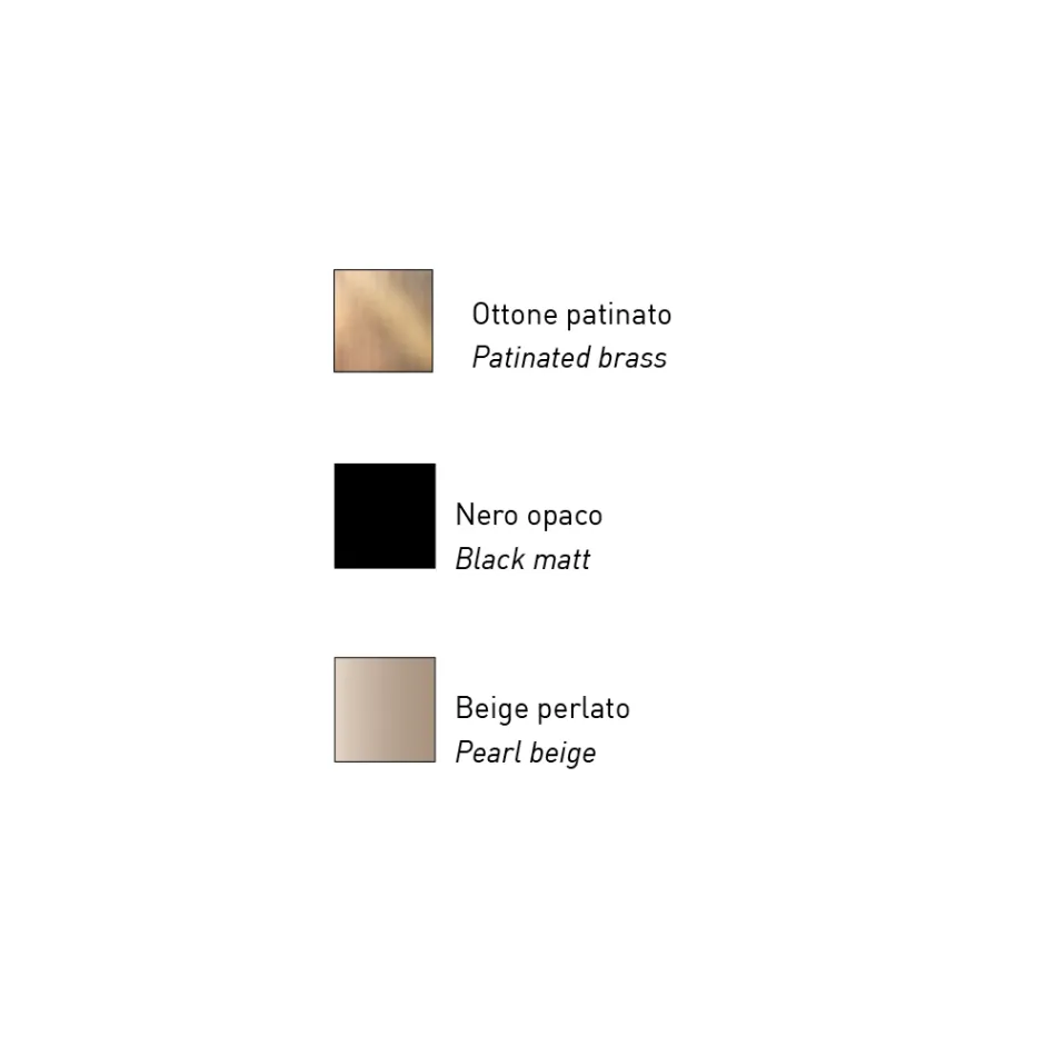 Candeeiro de pé moderno em metal com iluminação dupla fabricado na Itália - romano Viadurini