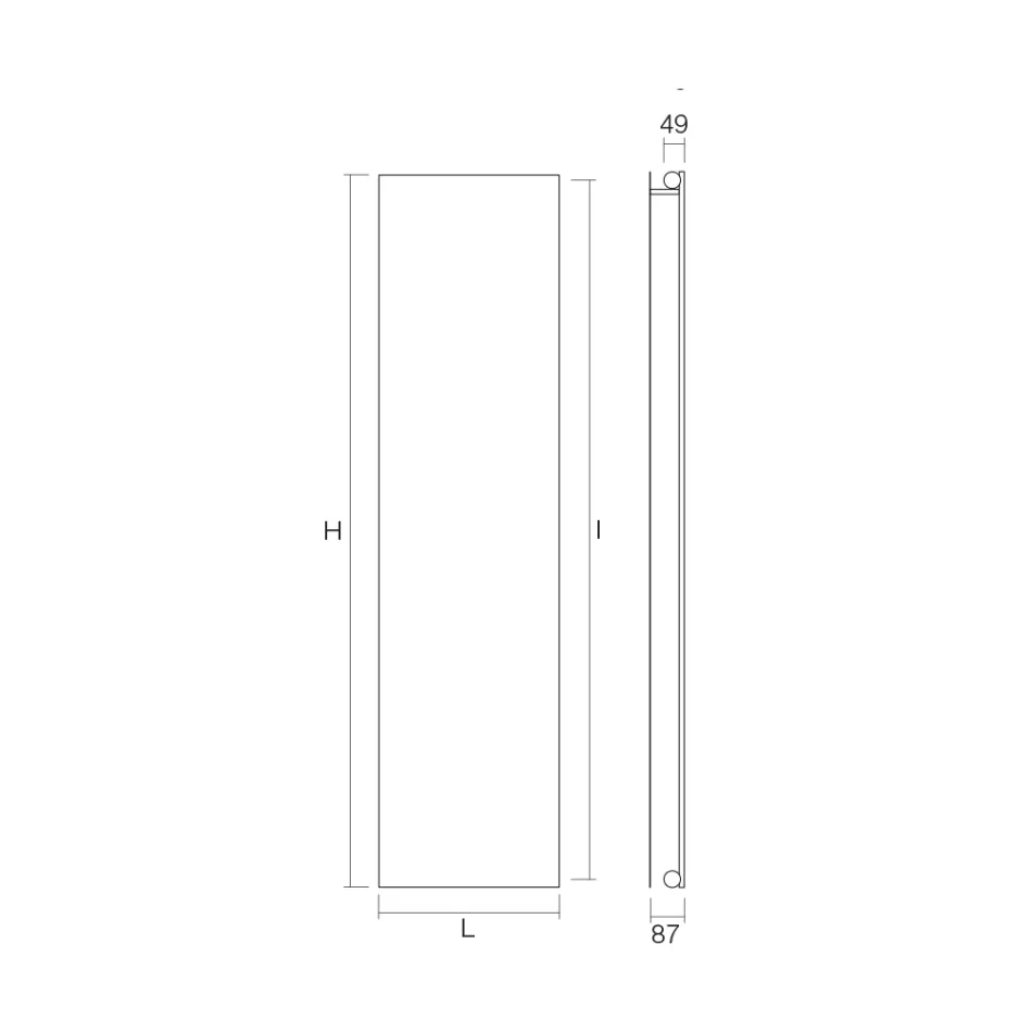 Placa Radiante em Aço Carbono com Sistema Hidráulico Fabricado na Itália - Bigne Viadurini