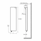 Placa radiante elétrica de design moderno até 1000 W - livro Viadurini