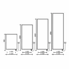 Radiador de parede moderno de placa radiante elétrica de até 1000 W - curvado Viadurini