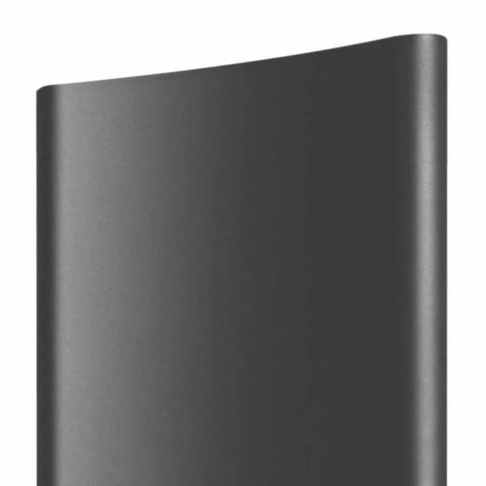 Radiador de parede moderno de placa radiante elétrica de até 1000 W - curvado Viadurini