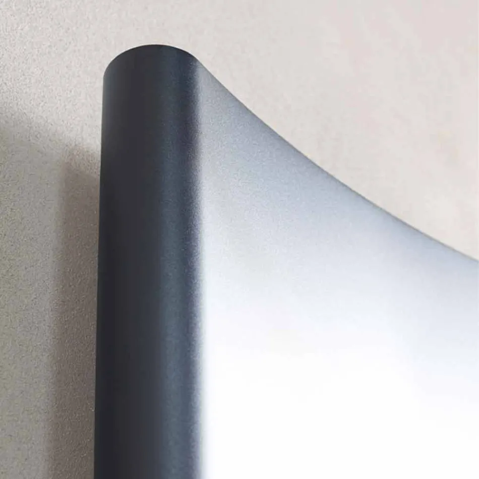 Radiador de parede moderno de placa radiante elétrica de até 1000 W - curvado Viadurini