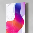 Placa radiante hidráulica montada na parede em aço com decoração 839 Watt - Kelvin Viadurini