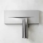 Placa Hidráulica Radiante de Design Horizontal em Aço até 820 W - Corte Viadurini