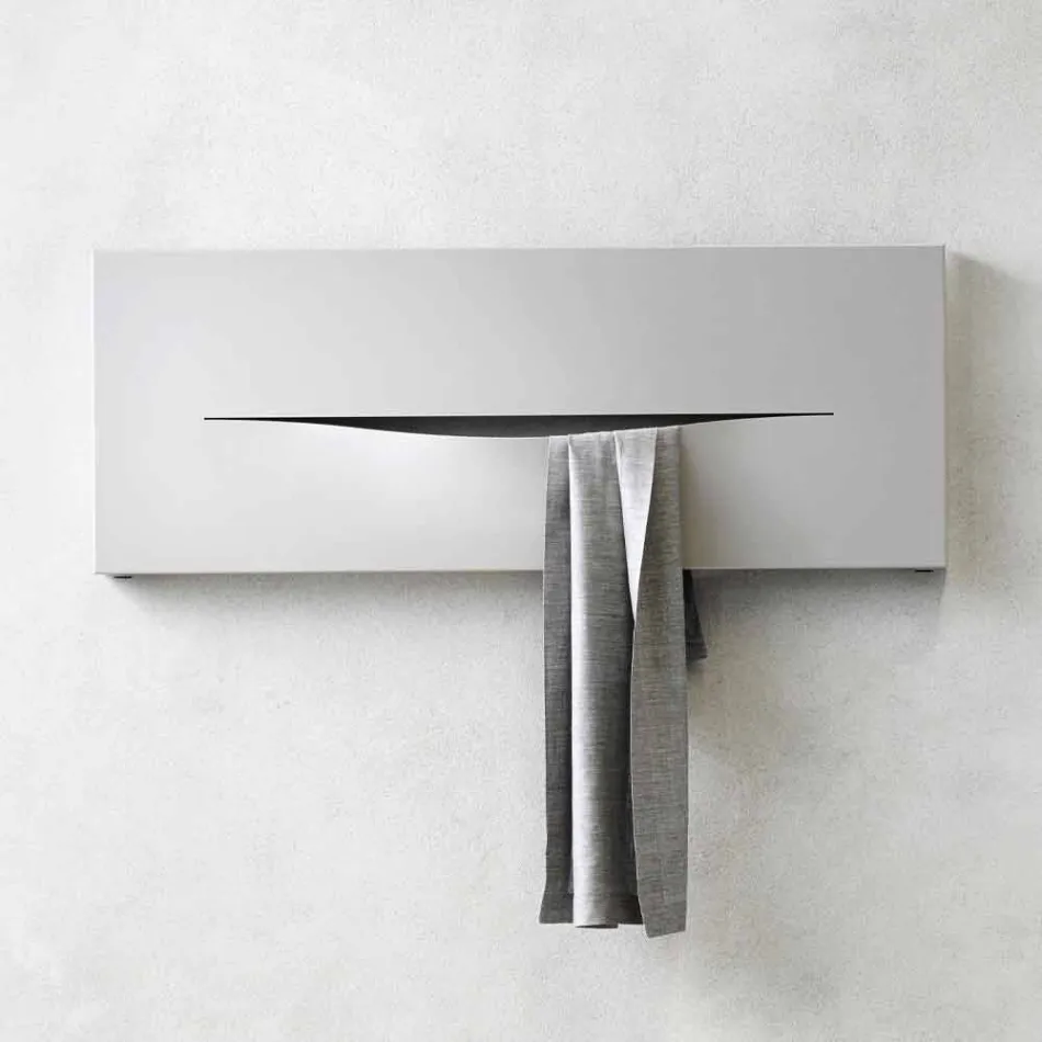 Placa Hidráulica Radiante de Design Horizontal em Aço até 820 W - Corte Viadurini