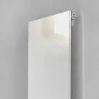 Placa radiante elétrica vertical em aço inoxidável Reflex Design 1000 W - Ice Viadurini