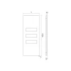 Placa Elétrica em Aço Carbono Fabricada na Itália - Cristalizada Viadurini